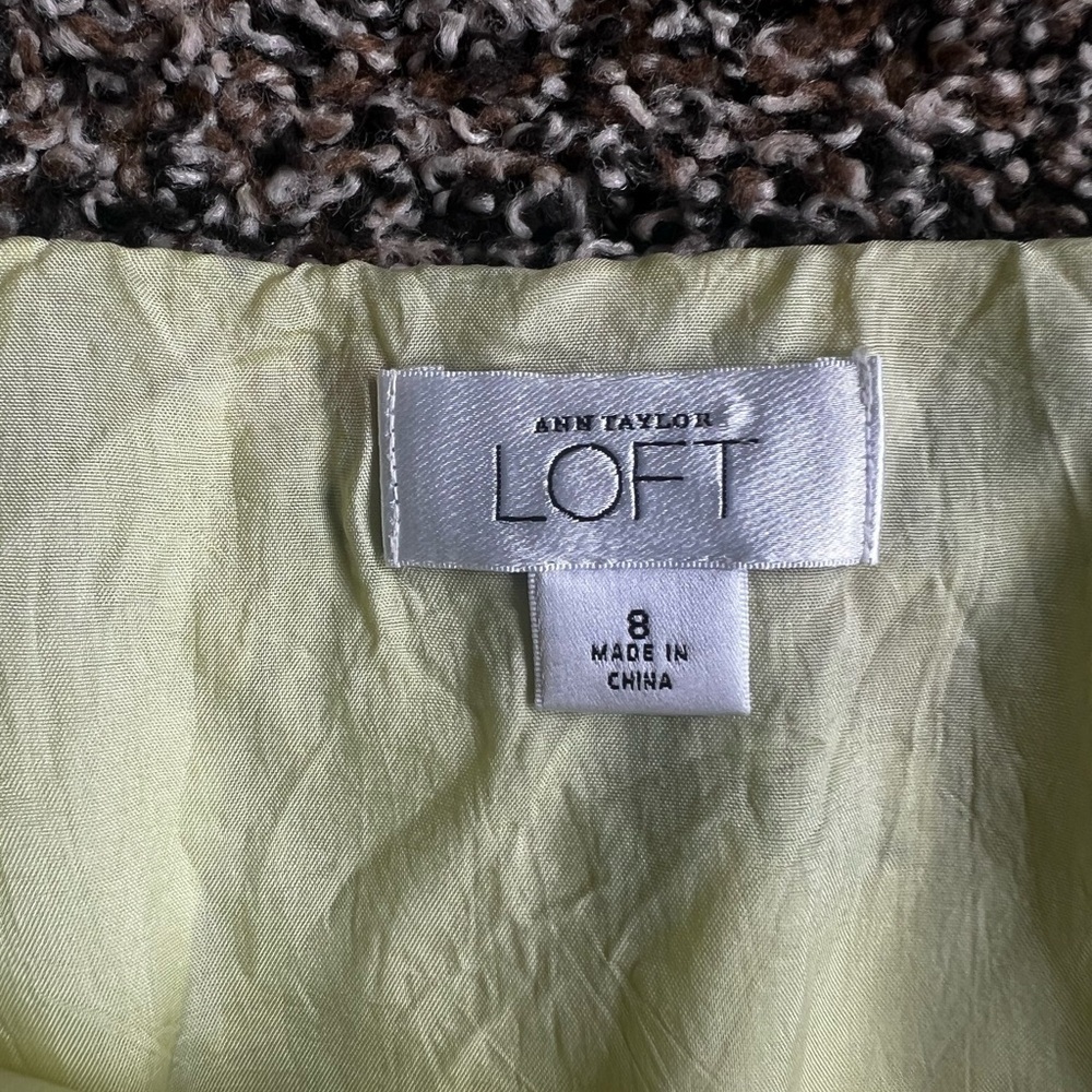 LOFT Yellow Pleated A-Line Skirt - Picture 5 of 5